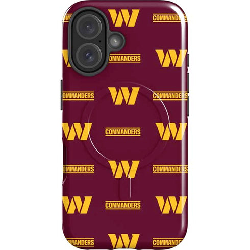 NFL Washington Commanders Blitz Series iPhone 16 Plus Magsafe Impact Case